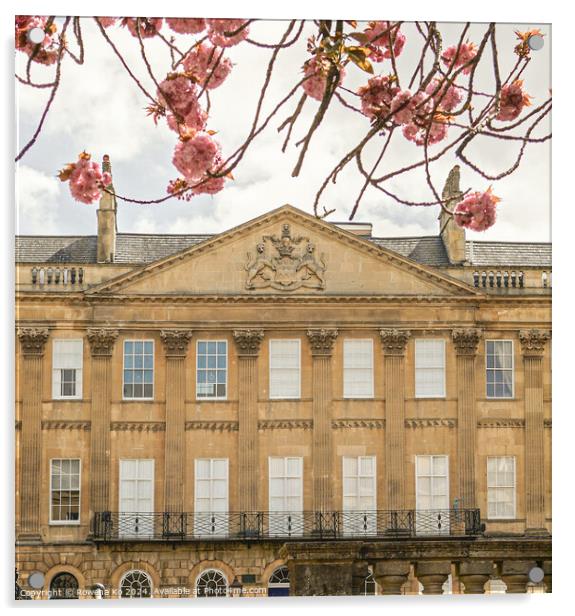 Photography of spring in cotswold city Bath, somerset, UK  Acrylic by Rowena Ko