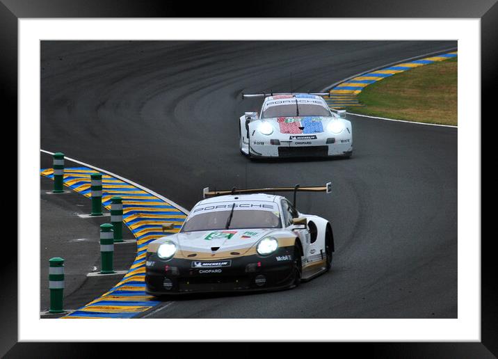 Porsche 911 RSR Sports Motor Car Framed Mounted Print by Andy Evans Photos