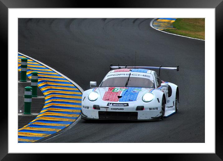 Porsche 911 RSR Sports Car Framed Mounted Print by Andy Evans Photos
