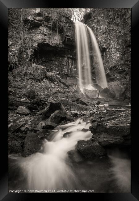 Melincourt Waterfall Framed Print by Dave Bowman