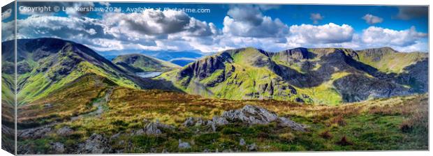 In Love with Cumbria's Peaks and Lakeside Dreams Canvas Print by Lee Kershaw