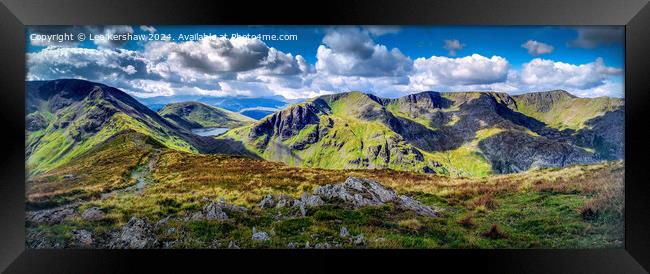 In Love with Cumbria's Peaks and Lakeside Dreams Framed Print by Lee Kershaw