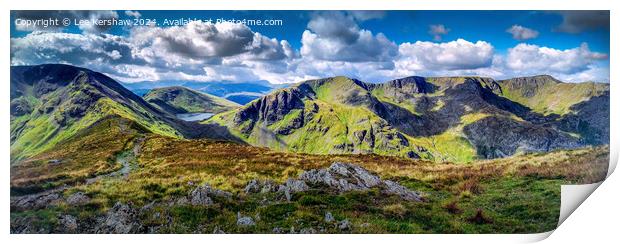 In Love with Cumbria's Peaks and Lakeside Dreams Print by Lee Kershaw