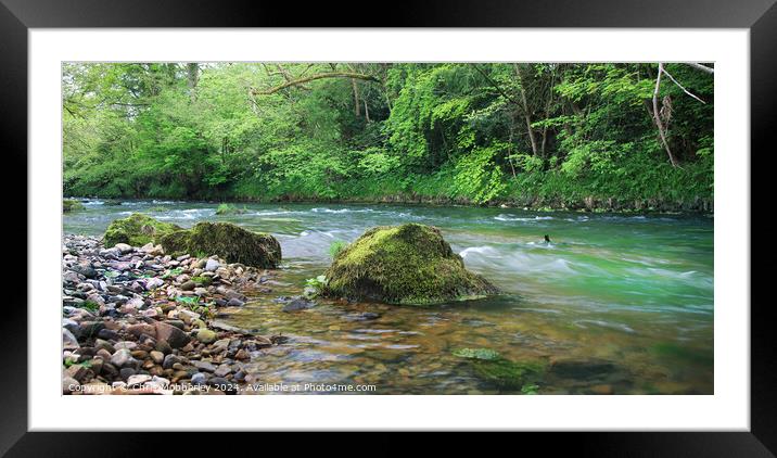 Ilam River Peak District Framed Mounted Print by Chris Mobberley