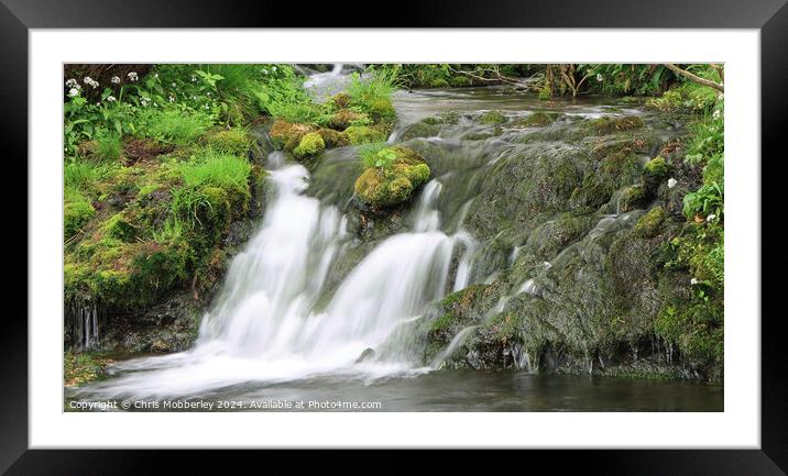 A small stream Framed Mounted Print by Chris Mobberley