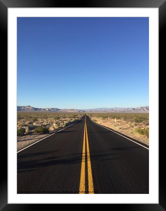 Desert road Framed Mounted Print by Jess Hadden