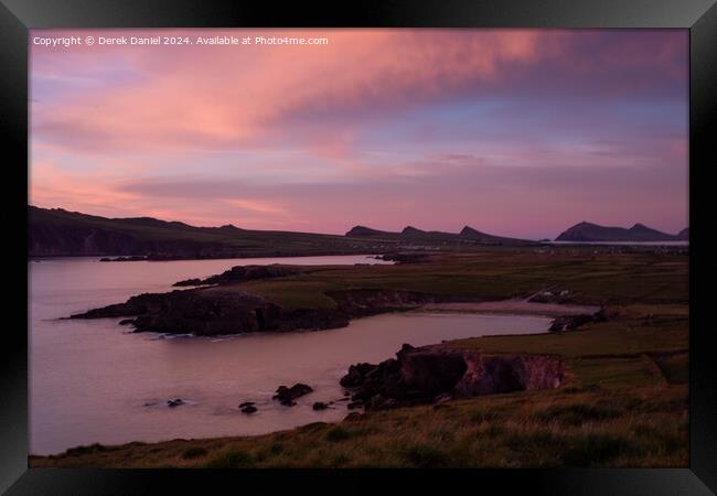 Sybil Head Sunset, Dingle Peninsula, Ireland Framed Print by Derek Daniel