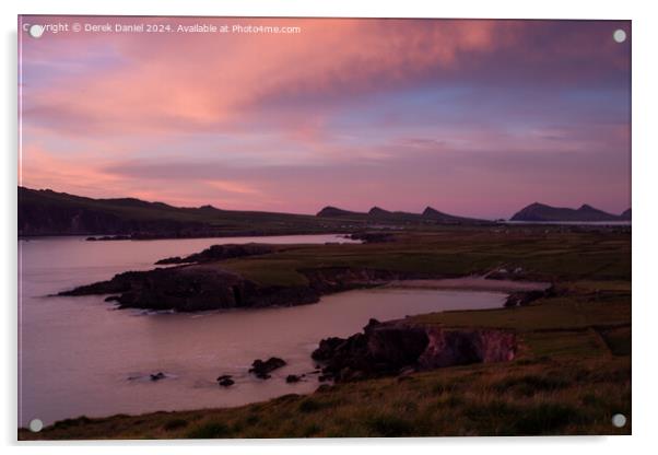 Sybil Head Sunset, Dingle Peninsula, Ireland Acrylic by Derek Daniel