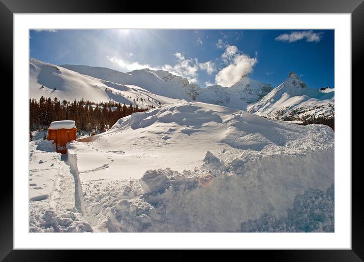 Canadian Rocky Mountains Icefields Parkway Canada Framed Mounted Print by Andy Evans Photos