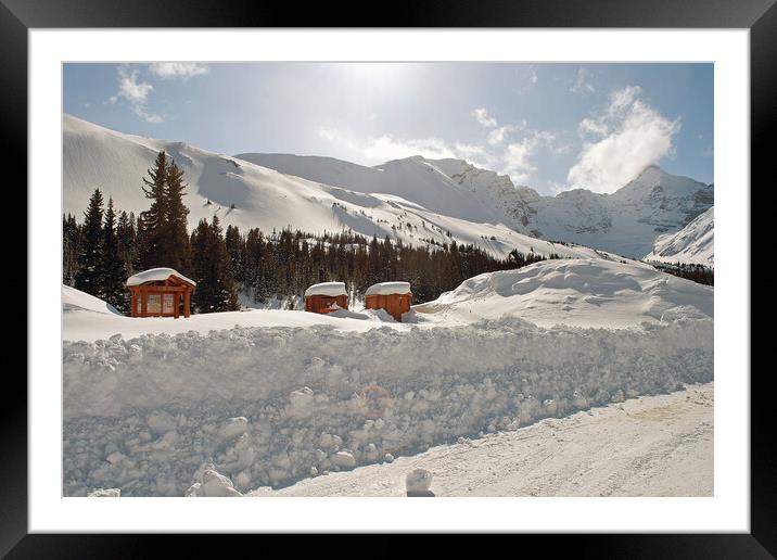 Canadian Rocky Mountains Icefields Parkway Canada Framed Mounted Print by Andy Evans Photos
