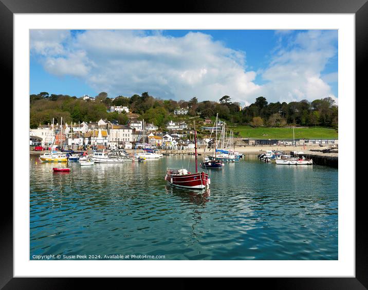 Lyme Regis Harbour April 2024 Framed Mounted Print by Susie Peek