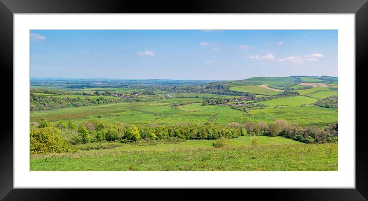 Adur Valley Spring Framed Mounted Print by Malcolm McHugh