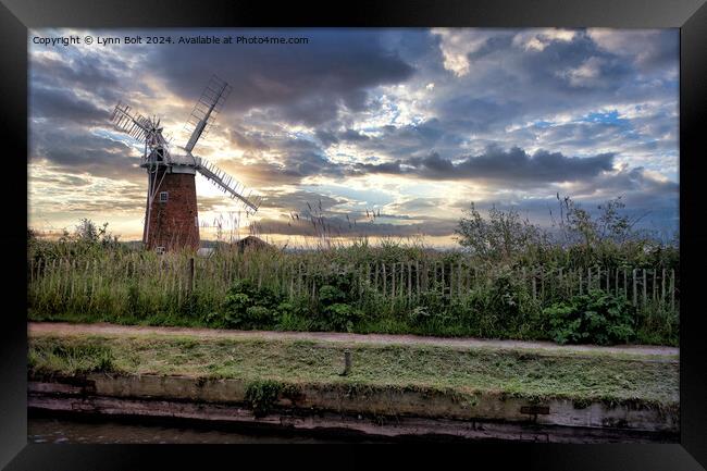 Windmill Norfolk Framed Print by Lynn Bolt