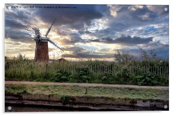 Windmill Norfolk Acrylic by Lynn Bolt