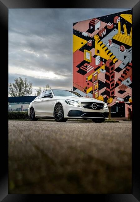 Mercedes c63 AMG Framed Print by Habip Yarim