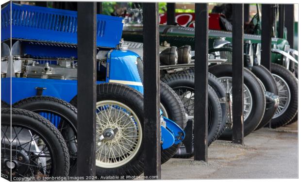 Vintage racers Canvas Print by Ironbridge Images