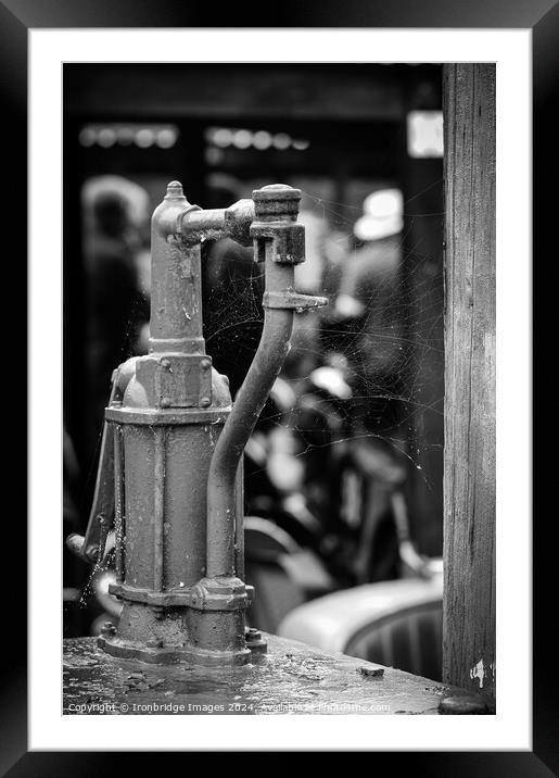 Hand pump Framed Mounted Print by Ironbridge Images