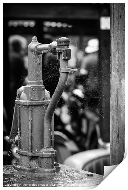 Hand pump Print by Ironbridge Images