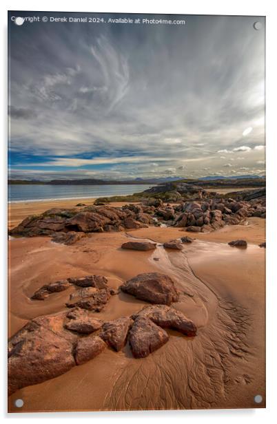 Firemore Sands, Poolewe Acrylic by Derek Daniel