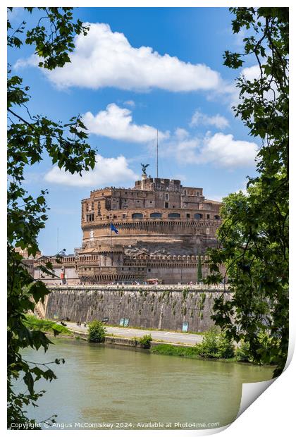 Castel Sant' Angelo in Rome, Italy Print by Angus McComiskey