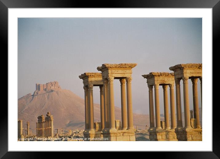 Palmyra Framed Mounted Print by Rachel Schroeder