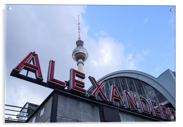 View of the famous Alexanderplatz in Berlin Mitte during daytime Acrylic by Michael Piepgras