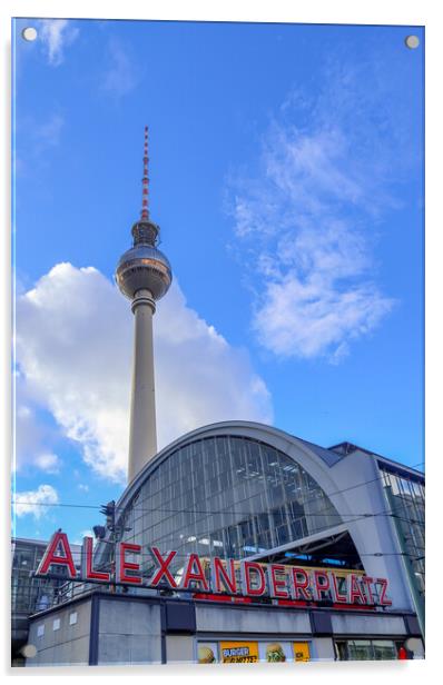 View of the famous Alexanderplatz in Berlin Mitte during daytime Acrylic by Michael Piepgras