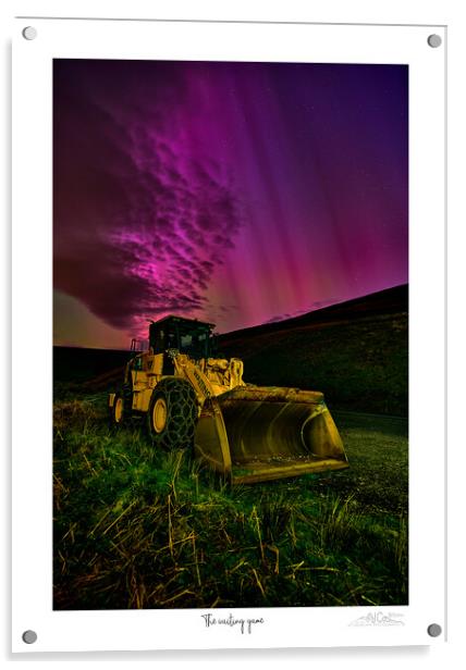 The waiting game  aurora over Bulldozer Acrylic by JC studios LRPS ARPS