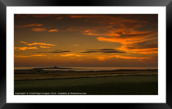 Coquet island view Framed Mounted Print by Ironbridge Images