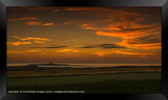 Coquet island view Framed Print by Ironbridge Images