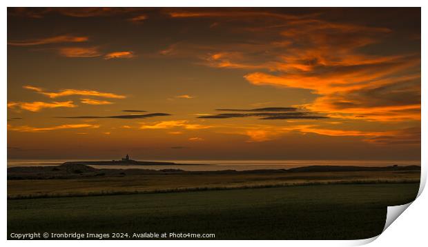 Coquet island view Print by Ironbridge Images