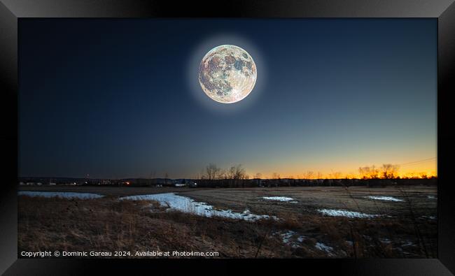 Full Moon  Framed Print by Dominic Gareau