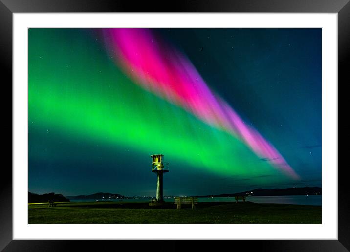 Buncrana Lighthouse Framed Mounted Print by Ciaran Craig