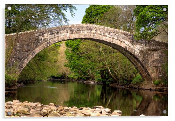 Ivelet Bridge Swaledale Acrylic by Steve Smith