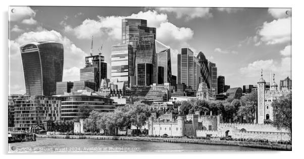 City of London Acrylic by Stuart Wyatt