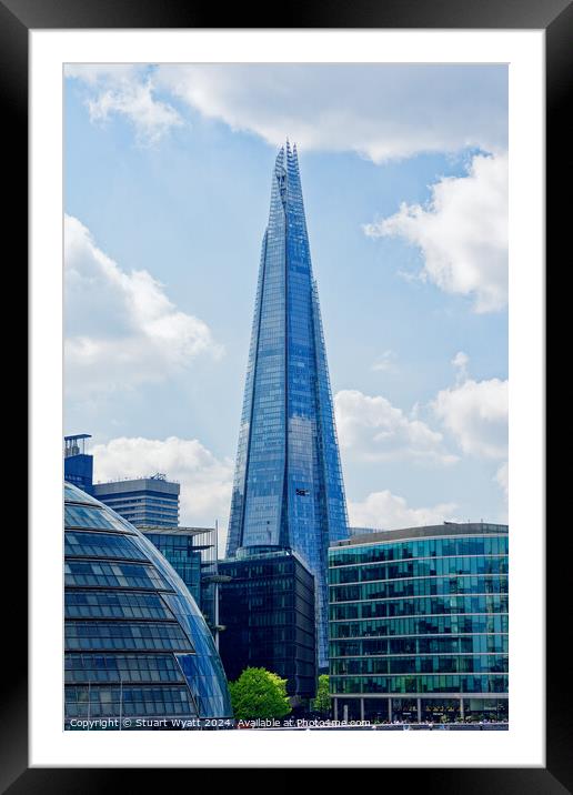 The Shard Framed Mounted Print by Stuart Wyatt