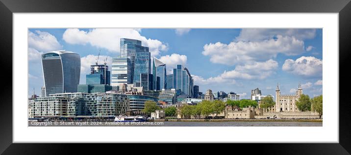 London Panorama Framed Mounted Print by Stuart Wyatt