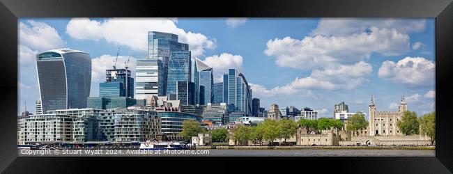 London Panorama Framed Print by Stuart Wyatt