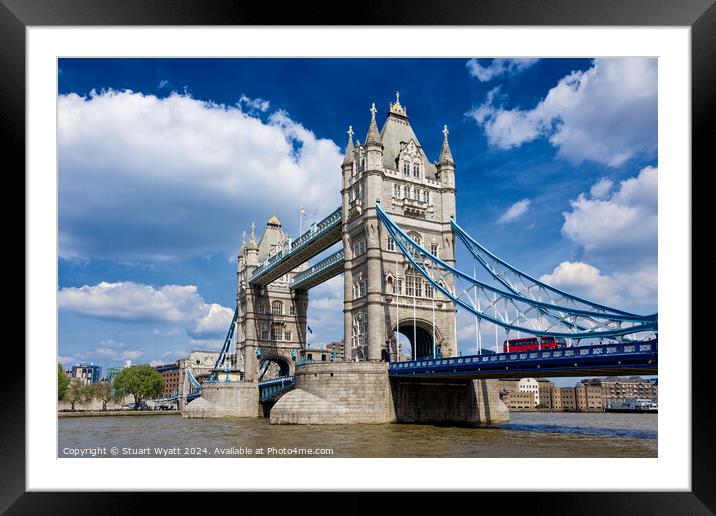 Tower Bridge Framed Mounted Print by Stuart Wyatt