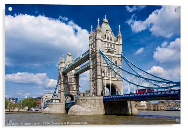 Tower Bridge Acrylic by Stuart Wyatt