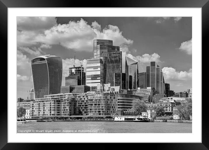 City of London Framed Mounted Print by Stuart Wyatt
