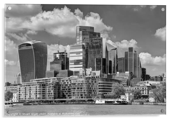 City of London Acrylic by Stuart Wyatt