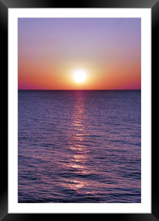 Aegean dawn near Kos 3 Framed Mounted Print by Paul Boizot