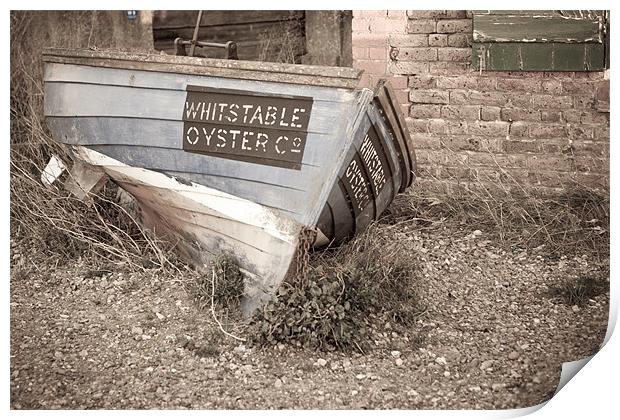 Whitstable Oyster Boat Print by Robert Coffey