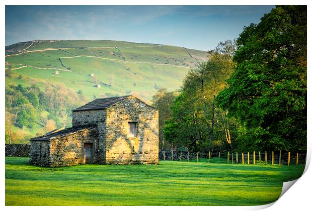 Muker Barn Swaledale Print by Tim Hill