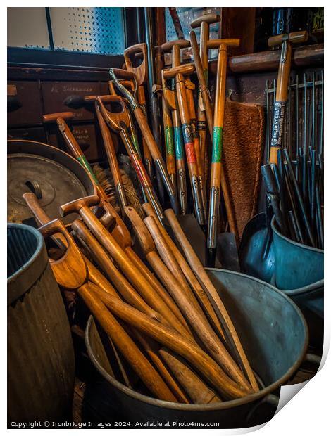 Four candles Print by Ironbridge Images