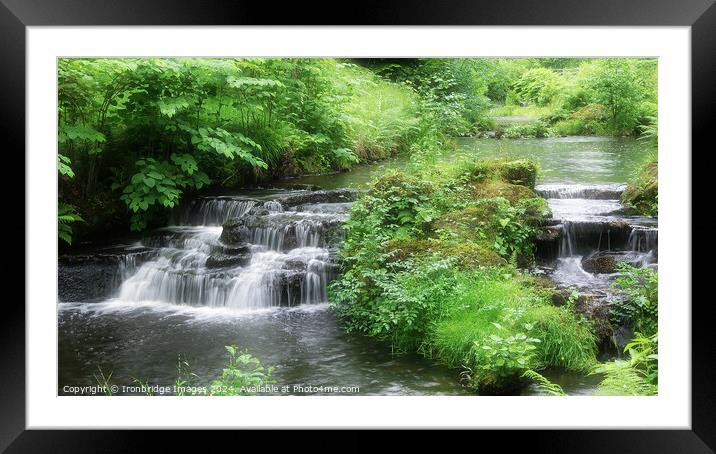 Cascade Framed Mounted Print by Ironbridge Images