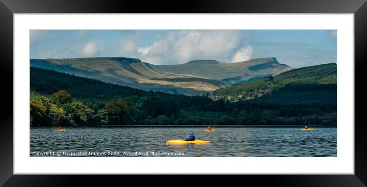 Four kayaks Framed Mounted Print by Ironbridge Images