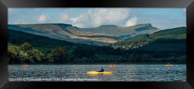 Four kayaks Framed Print by Ironbridge Images