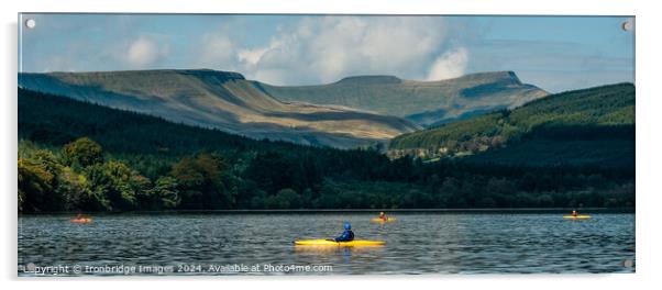Four kayaks Acrylic by Ironbridge Images